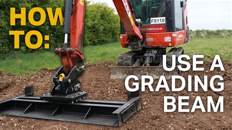 how to level ground with a mini digger|how to grade with an excavator.